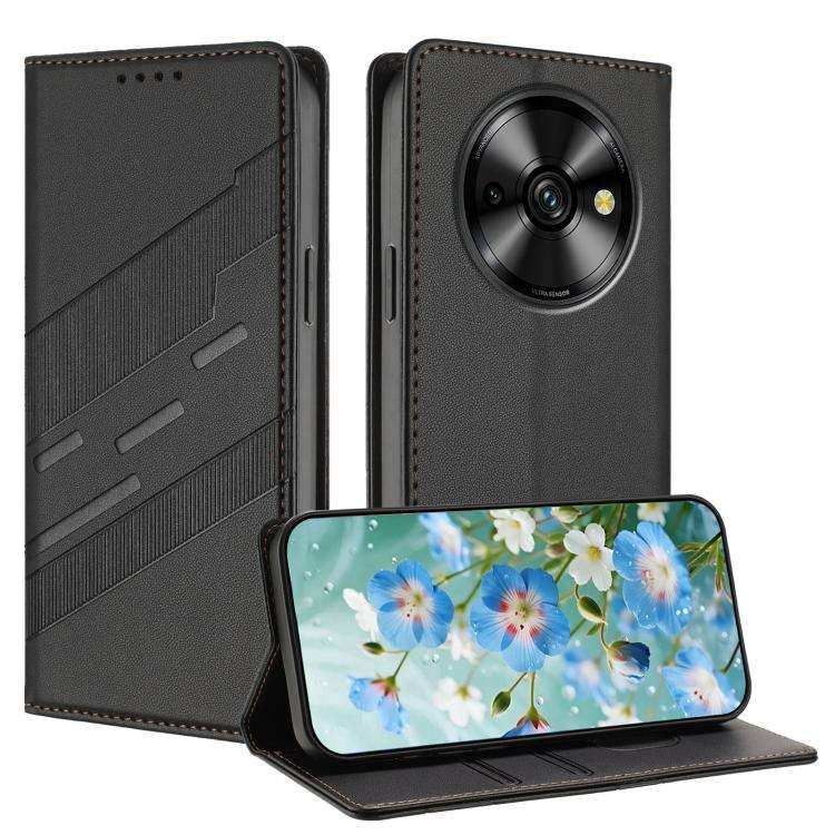 For Oukitel C59 Pro Embossed Multi-functional Wallet Retro Leather Phone Case(Black)