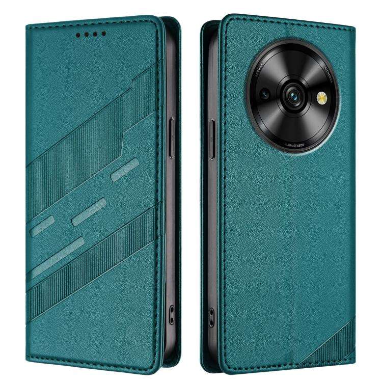For Oukitel C59 Pro Embossed Multi-functional Wallet Retro Leather Phone Case(Dark Green)
