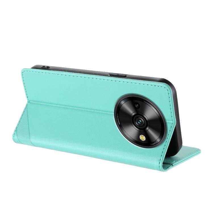 For Oukitel C59 Pro Embossed Multi-functional Wallet Retro Leather Phone Case(Mint Green)