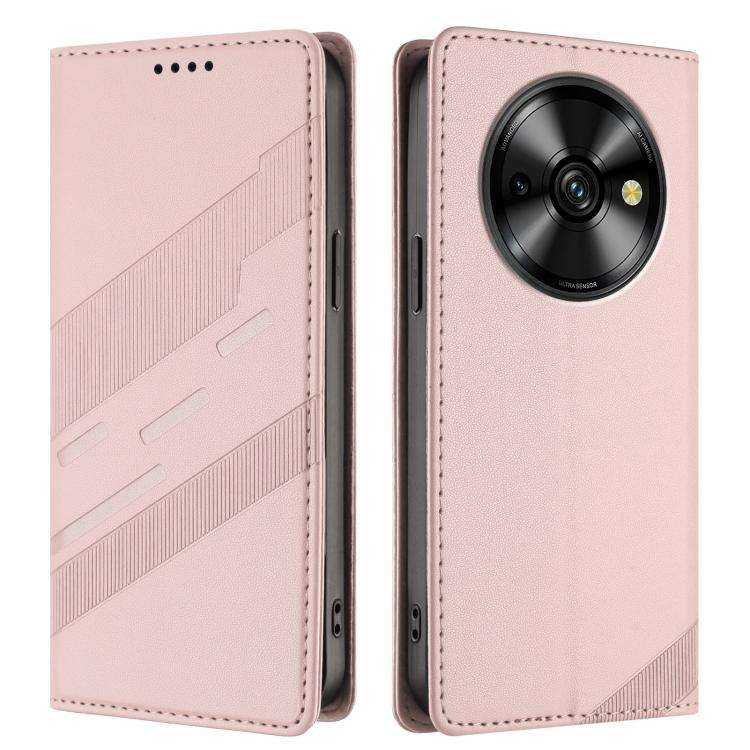 For Oukitel C59 Pro Embossed Multi-functional Wallet Retro Leather Phone Case(Pink)