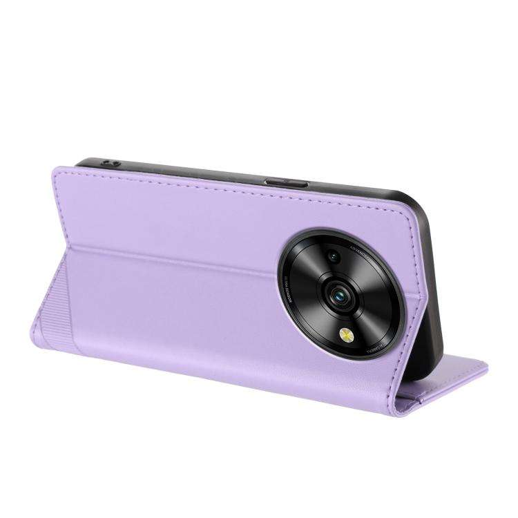 For Oukitel C59 Pro Embossed Multi-functional Wallet Retro Leather Phone Case(Light Purple)