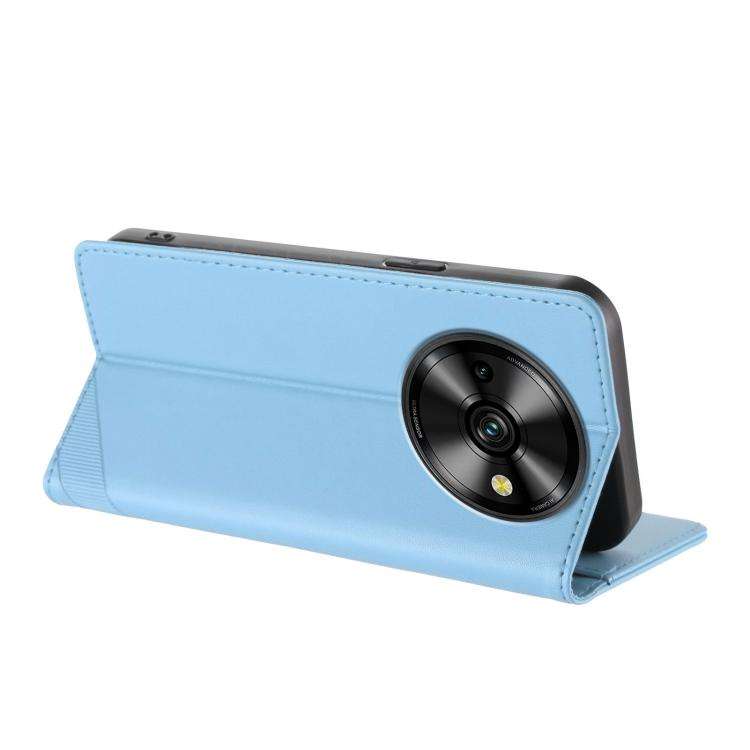 For Oukitel C59 Pro Embossed Multi-functional Wallet Retro Leather Phone Case(Light Blue)