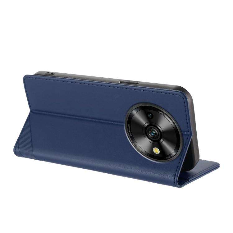 For Oukitel C59 Pro Embossed Multi-functional Wallet Retro Leather Phone Case(Dark Blue)