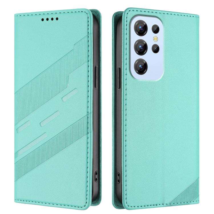 For Oukitel C1 / C1 Pro Embossed Multi-functional Wallet Retro Leather Phone Case(Mint Green)