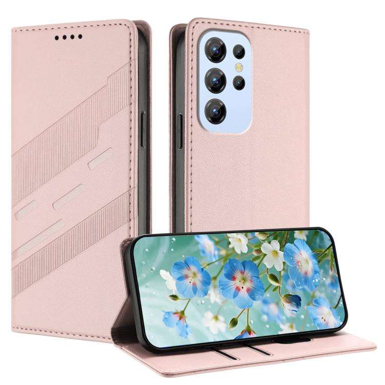 For Oukitel C1 / C1 Pro Embossed Multi-functional Wallet Retro Leather Phone Case(Pink)