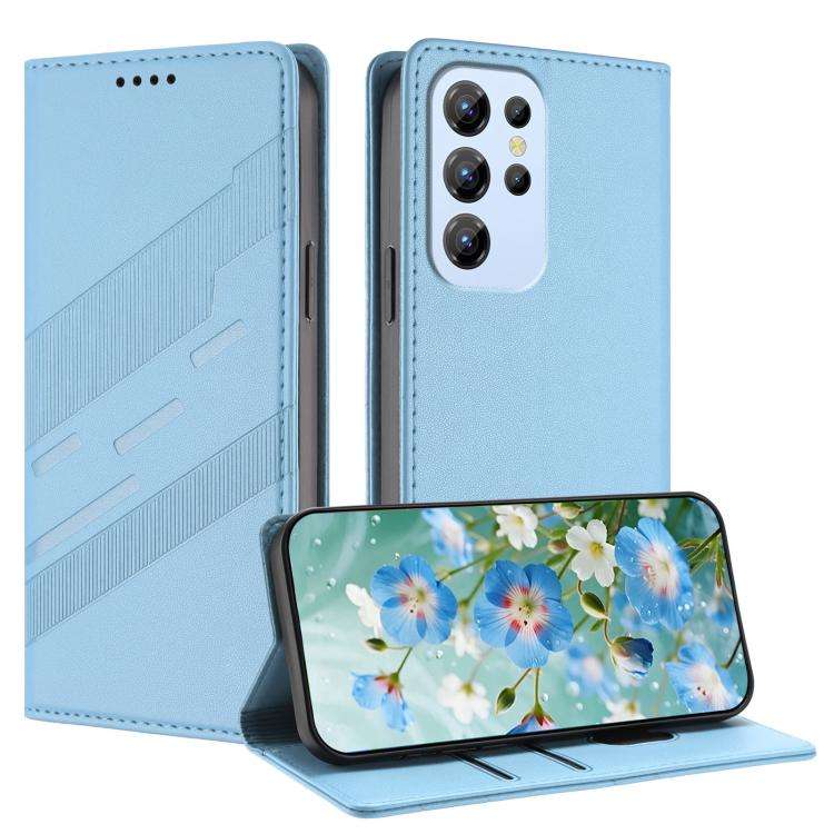 For Oukitel C1 / C1 Pro Embossed Multi-functional Wallet Retro Leather Phone Case(Light Blue)