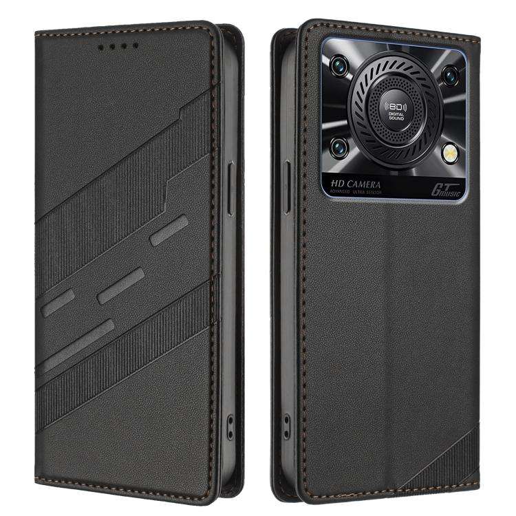 For Oukitel C60 / C60 Pro Embossed Multi-functional Wallet Retro Leather Phone Case(Black)