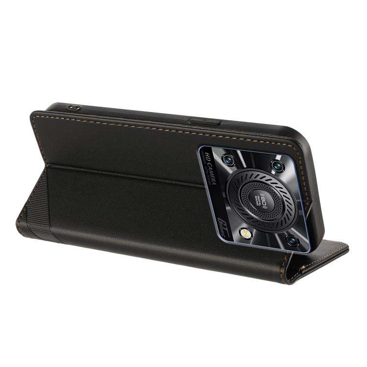 For Oukitel C60 / C60 Pro Embossed Multi-functional Wallet Retro Leather Phone Case(Black)