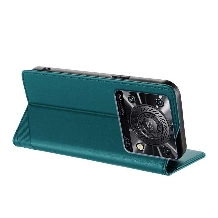 For Oukitel C60 / C60 Pro Embossed Multi-functional Wallet Retro Leather Phone Case(Dark Green)