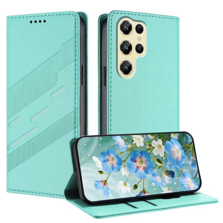 For Oukitel C61 / C61 Pro Embossed Multi-functional Wallet Retro Leather Phone Case(Mint Green)