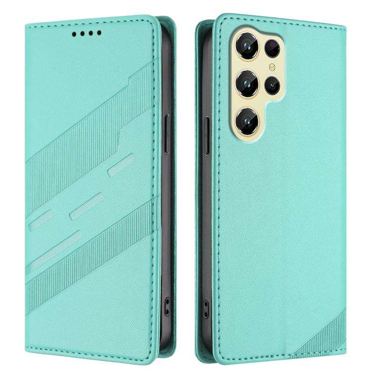 For Oukitel C61 / C61 Pro Embossed Multi-functional Wallet Retro Leather Phone Case(Mint Green)