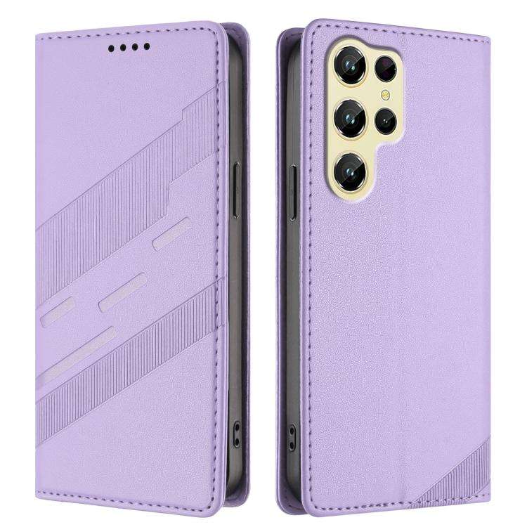 For Oukitel C61 / C61 Pro Embossed Multi-functional Wallet Retro Leather Phone Case(Light Purple)