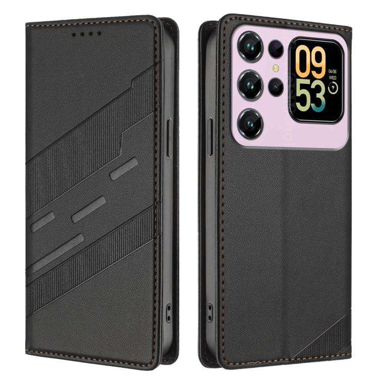 For Oukitel C62 / C62 Pro Embossed Multi-functional Wallet Retro Leather Phone Case(Black)