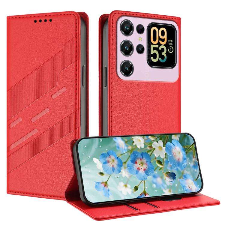 For Oukitel C62 / C62 Pro Embossed Multi-functional Wallet Retro Leather Phone Case(Red)