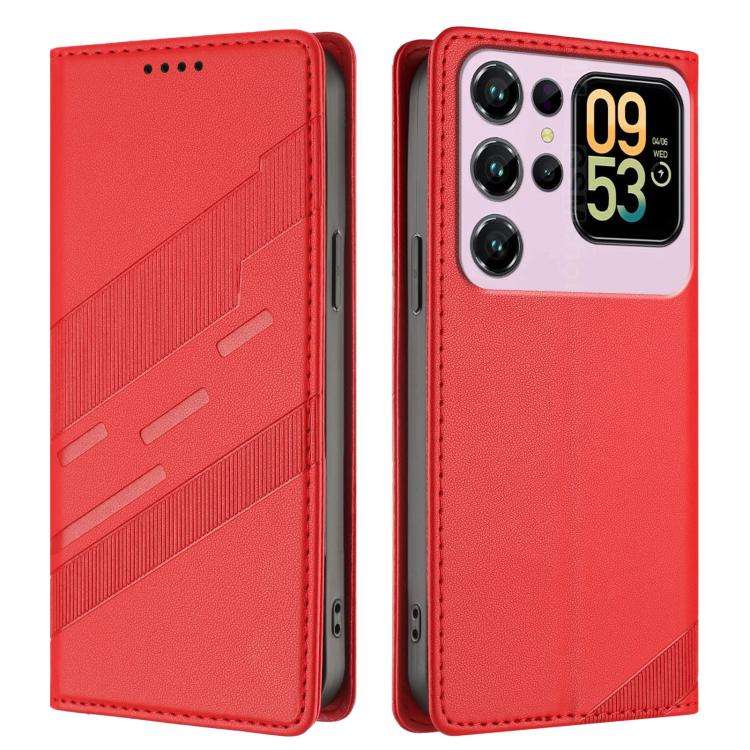 For Oukitel C62 / C62 Pro Embossed Multi-functional Wallet Retro Leather Phone Case(Red)