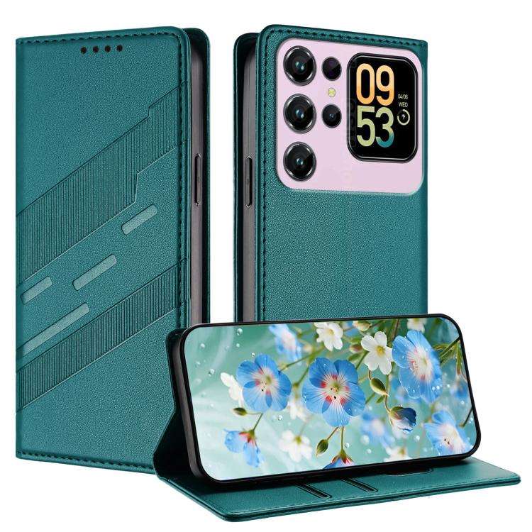 For Oukitel C62 / C62 Pro Embossed Multi-functional Wallet Retro Leather Phone Case(Dark Green)