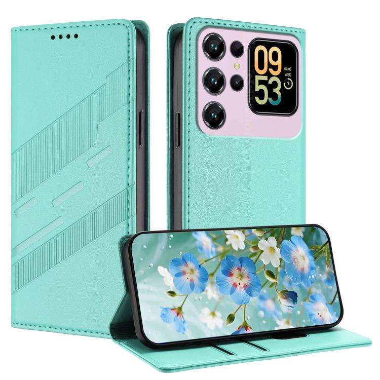 For Oukitel C62 / C62 Pro Embossed Multi-functional Wallet Retro Leather Phone Case(Mint Green)