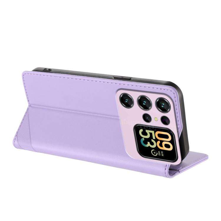 For Oukitel C62 / C62 Pro Embossed Multi-functional Wallet Retro Leather Phone Case(Light Purple)