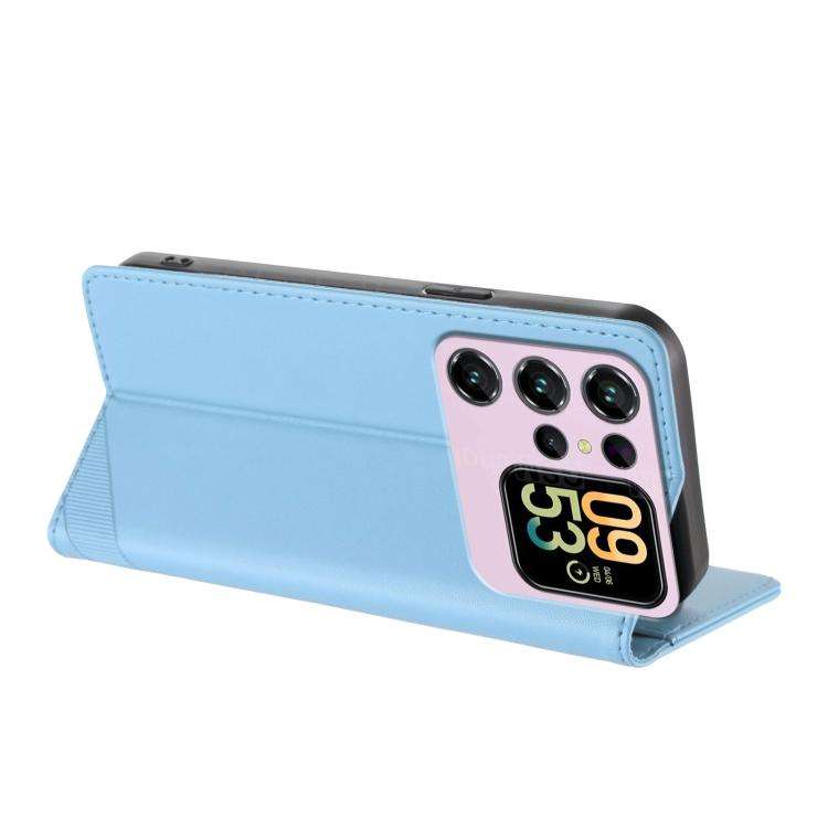 For Oukitel C62 / C62 Pro Embossed Multi-functional Wallet Retro Leather Phone Case(Light Blue)