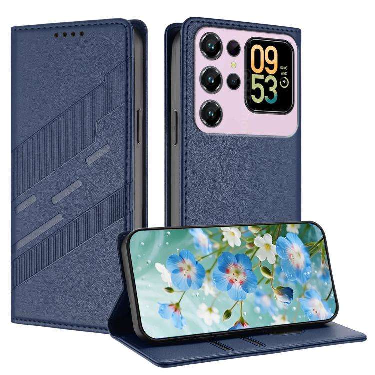 For Oukitel C62 / C62 Pro Embossed Multi-functional Wallet Retro Leather Phone Case(Dark Blue)