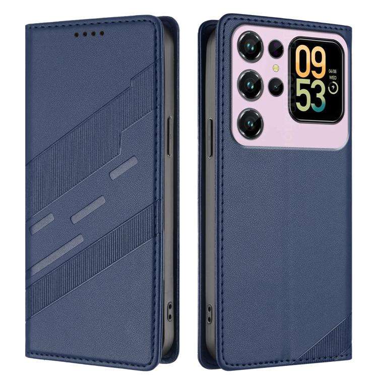 For Oukitel C62 / C62 Pro Embossed Multi-functional Wallet Retro Leather Phone Case(Dark Blue)