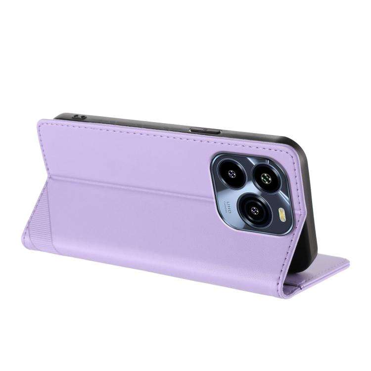 For Oukitel C65 / C65 Pro Embossed Multi-functional Wallet Retro Leather Phone Case(Light Purple)