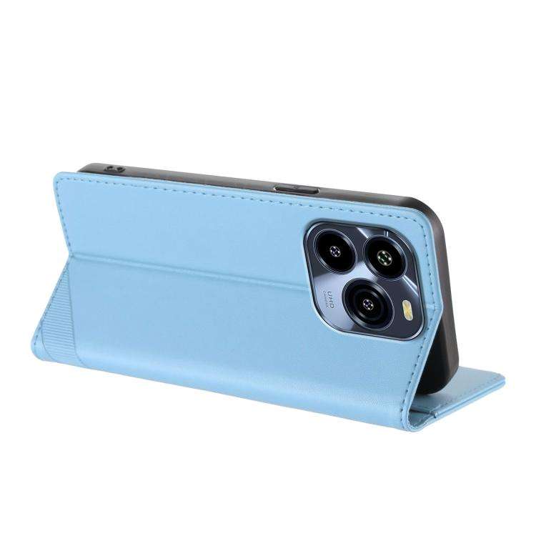 For Oukitel C65 / C65 Pro Embossed Multi-functional Wallet Retro Leather Phone Case(Light Blue)