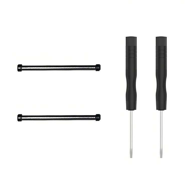 For Amazfit T-Rex Ultra 1 Pair Watch Band Replacement Lug Rod with Screwdriver(Black)