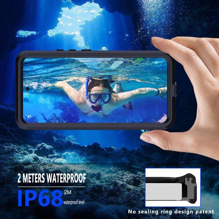 For Redmi Note 14 Pro 5G RedPepper Mars Series IP68 Waterproof Phone Case(Black)