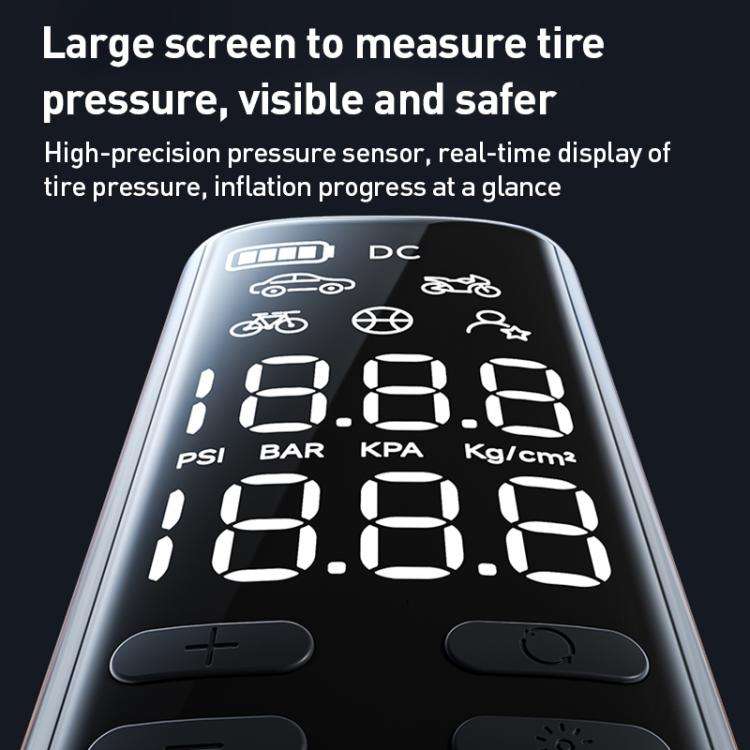 MOMAX CR16D 1-Move Support Car Digital Display Portable Smart Electric Wireless Air Pump(Black)