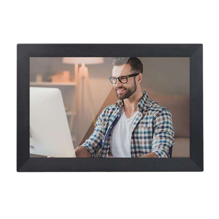 13.3 inch LCD Display Cloud Photo Frame 1G+32GB 3126C Quad-Core CPU Android 6.0, Plug:US Plug(Black)