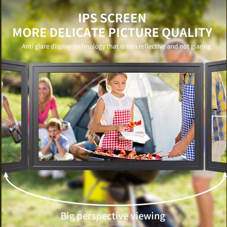 18.5 inch LCD Display Cloud Photo Frame 1G+32GB 3126C Quad-Core CPU Android 6.0, Plug:UK Plug(White)