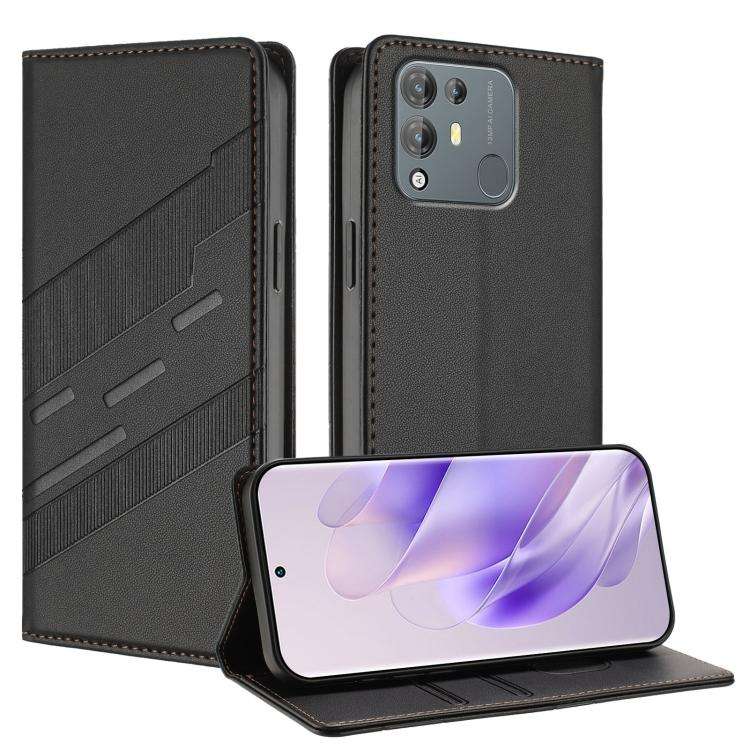 For Blackview A55 Pro Embossed Multi-functional Wallet Retro Leather Phone Case(Black)