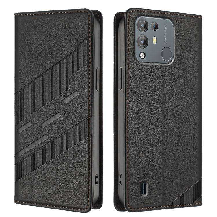 For Blackview A55 Pro Embossed Multi-functional Wallet Retro Leather Phone Case(Black)