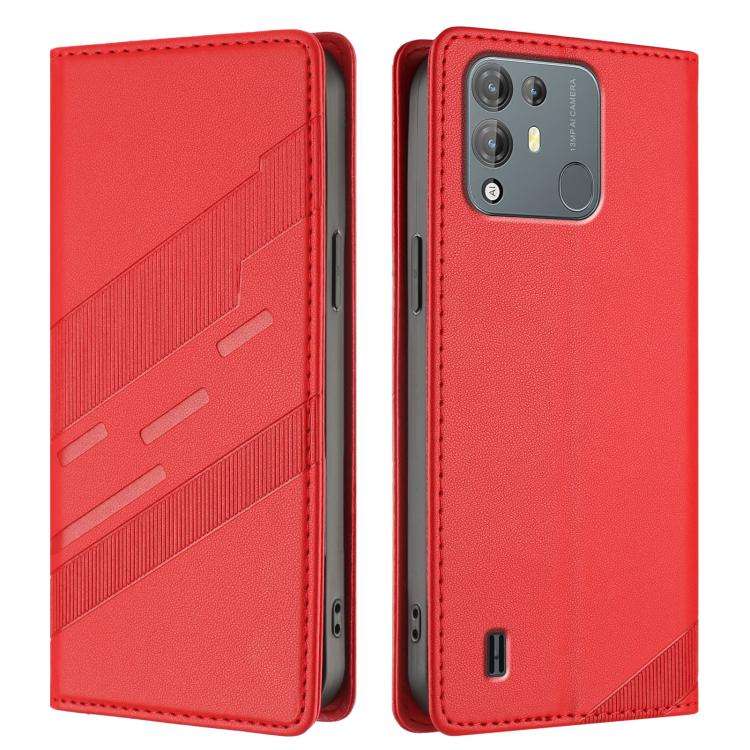 For Blackview A55 Pro Embossed Multi-functional Wallet Retro Leather Phone Case(Red)