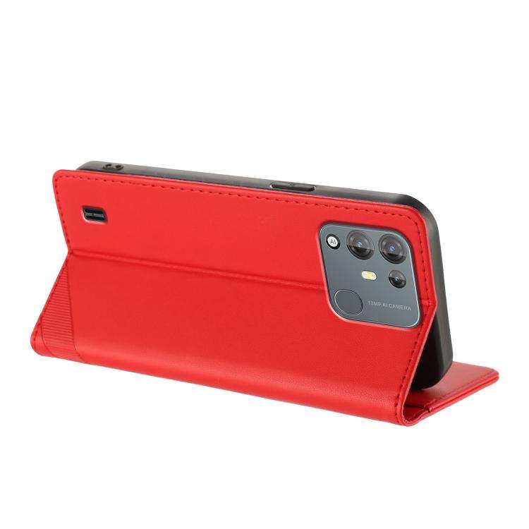 For Blackview A55 Pro Embossed Multi-functional Wallet Retro Leather Phone Case(Red)