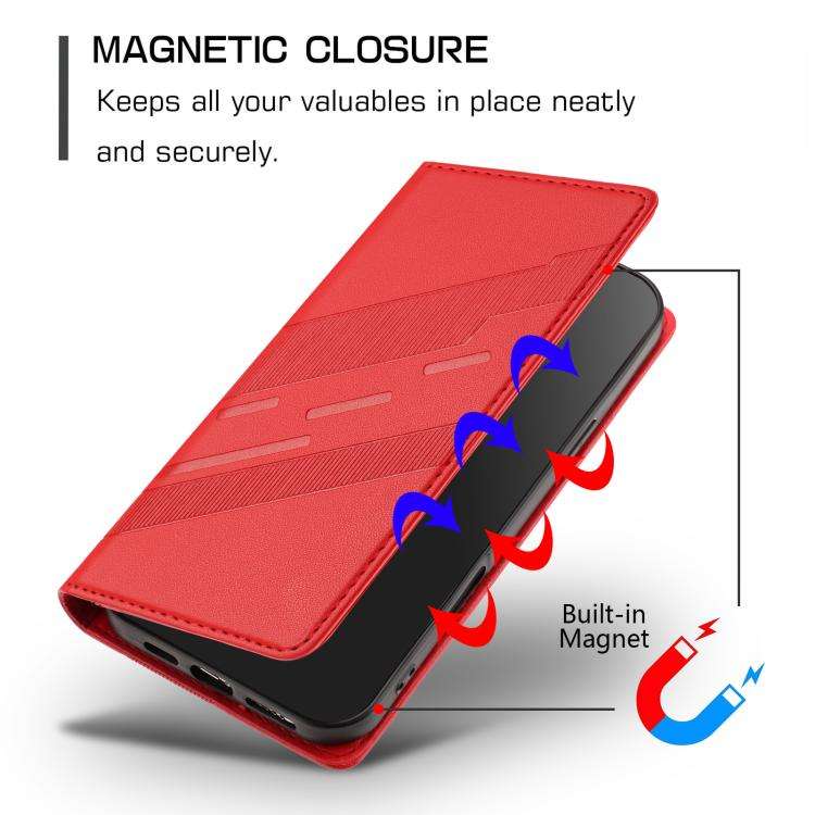 For Blackview A55 Pro Embossed Multi-functional Wallet Retro Leather Phone Case(Red)