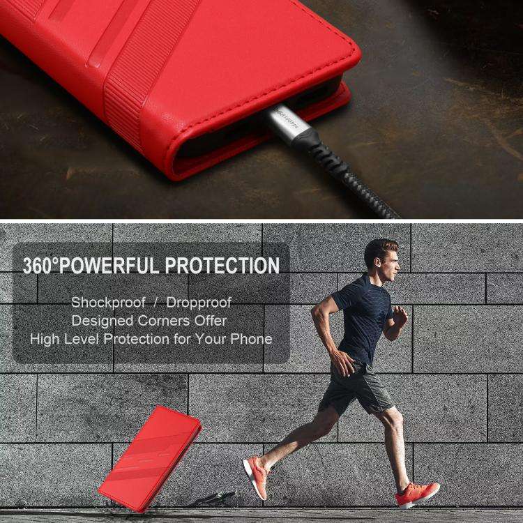 For Blackview A55 Pro Embossed Multi-functional Wallet Retro Leather Phone Case(Red)