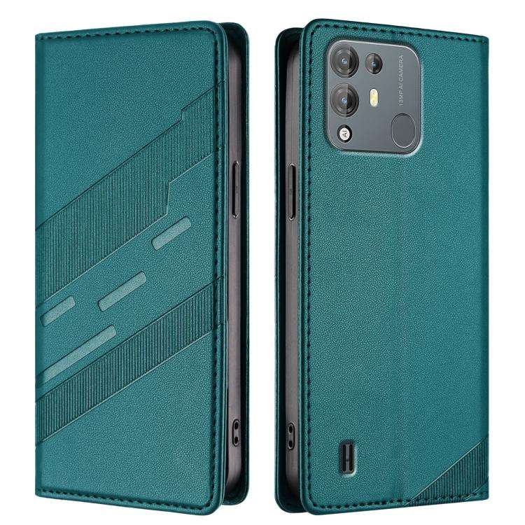 For Blackview A55 Pro Embossed Multi-functional Wallet Retro Leather Phone Case(Dark Green)
