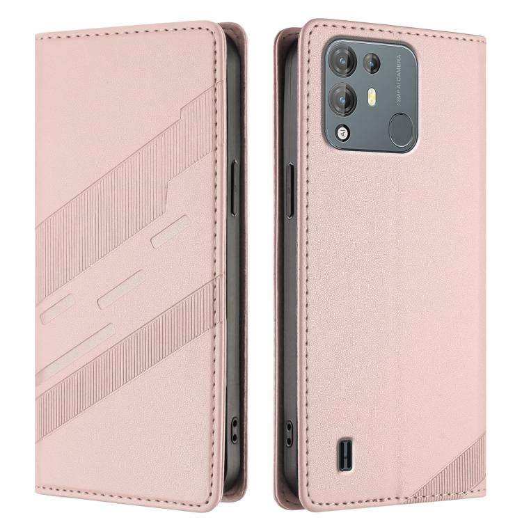 For Blackview A55 Pro Embossed Multi-functional Wallet Retro Leather Phone Case(Pink)