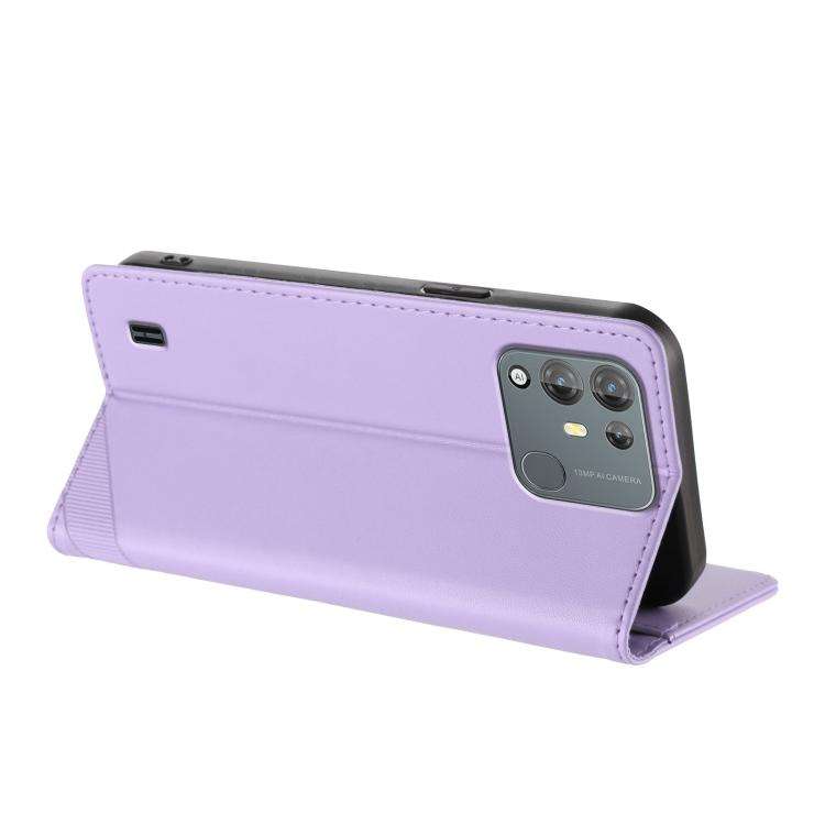 For Blackview A55 Pro Embossed Multi-functional Wallet Retro Leather Phone Case(Light Purple)