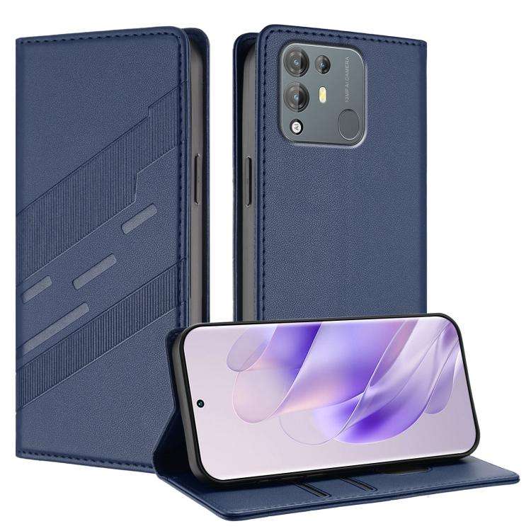 For Blackview A55 Pro Embossed Multi-functional Wallet Retro Leather Phone Case(Dark Blue)