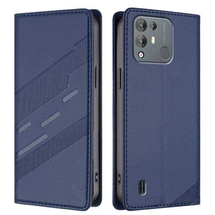 For Blackview A55 Pro Embossed Multi-functional Wallet Retro Leather Phone Case(Dark Blue)