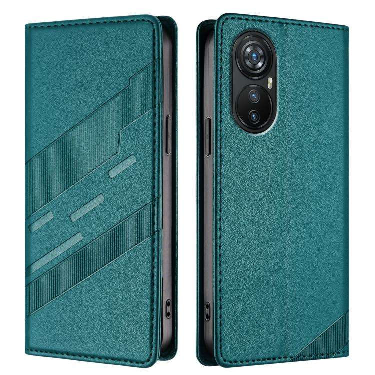 For Blackview A200 Pro Embossed Multi-functional Wallet Retro Leather Phone Case(Dark Green)