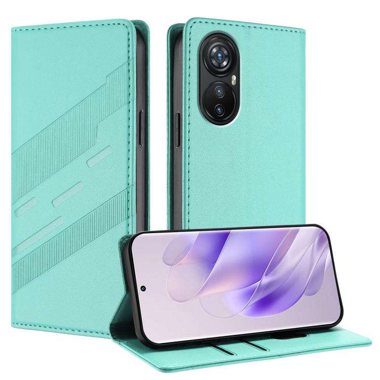 For Blackview A200 Pro Embossed Multi-functional Wallet Retro Leather Phone Case(Mint Green)