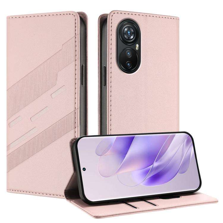 For Blackview A200 Pro Embossed Multi-functional Wallet Retro Leather Phone Case(Pink)