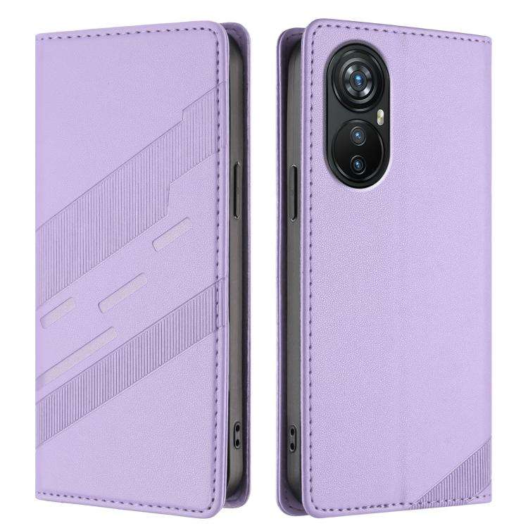 For Blackview A200 Pro Embossed Multi-functional Wallet Retro Leather Phone Case(Light Purple)