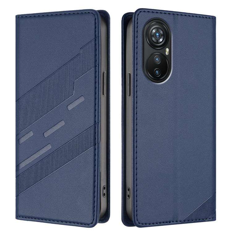 For Blackview A200 Pro Embossed Multi-functional Wallet Retro Leather Phone Case(Dark Blue)