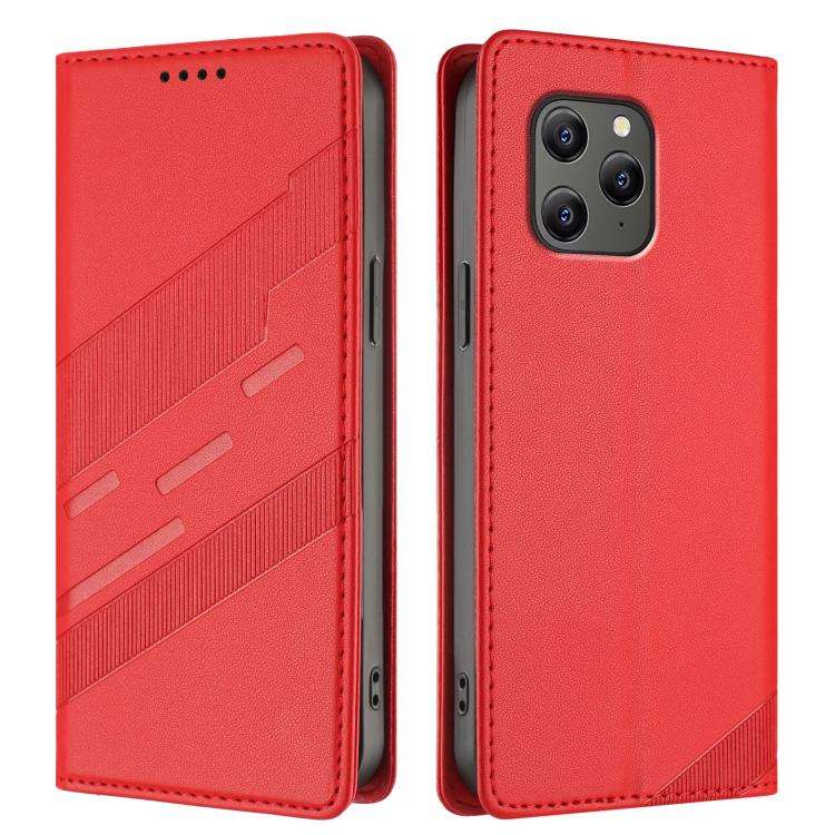 For Blackview BV5300 / BV5300 Pro Embossed Multi-functional Wallet Retro Leather Phone Case(Red)