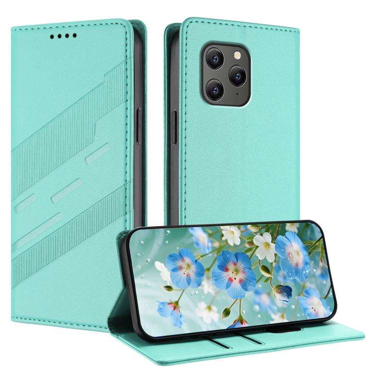For Blackview BV5300 / BV5300 Pro Embossed Multi-functional Wallet Retro Leather Phone Case(Mint ...